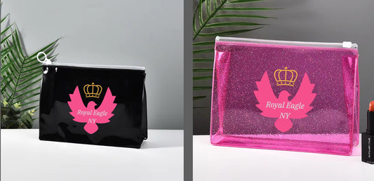 Royal Eagle Cosmetics Pouch mini Transparent Pink